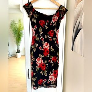 Floral midi dress